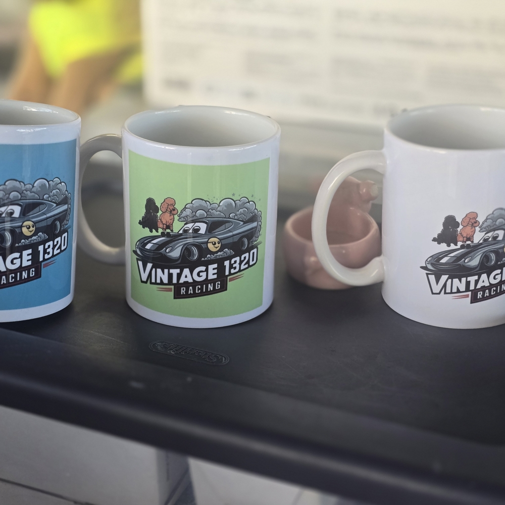 Vintage 1320 Racing Mugs Set